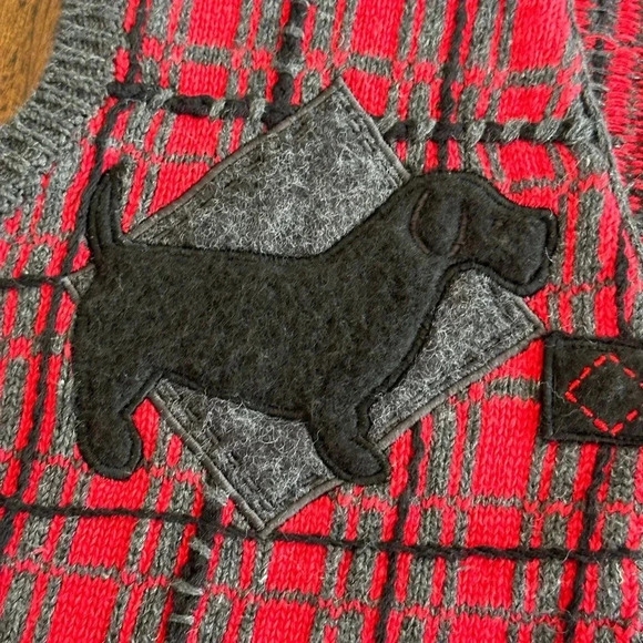 Belle Points | Vintage Cotton Blend Dog Sweater Vest - Picture 2 of 11